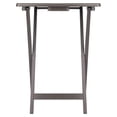thumbnail image 4 of Winsome Alex Ensemble de Table à Collation 2 Pcs, Fini Gris Huître, 4 of 13