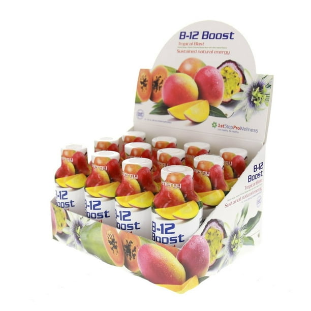 1st Step for Energy B12 Shot, Tropical Blast, 2 Fl Oz, 12 Pack