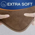 thumbnail image 3 of YEAHOME Thick Memory Foam Bath Rugs, Soft Absorbent Velvet Bathroom Mats, Durable Dots on Underside, Machine Washable, Carpet Rug Room Decor for Shower Floor, 20"×30", Brown, 3 of 9