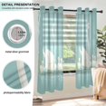 thumbnail image 3 of Yayeee Window Curtains Light Filtering 63"x52" Grommet Panel Pair Home Living Room Decor, White Cartoon Swan, 3 of 7