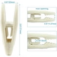 thumbnail image 2 of 20 Pcs Beige Velvet Hangers Clips, Pants Hangers Velvet Clips, Strong Finger Flocked Clips for Thin Felt Hangers, 2 of 5