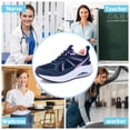 thumbnail image 6 of AOV Women's Arch Support Walking Shoes Tennis Sneakers for All-Day Comfort,US 8.5 PinkBlue, 6 of 6