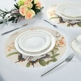thumbnail image 2 of WOBOGO Various Butterflies Round Placemats Set of 6 Heat Resistant Washable Kitchen Table Decorations 15.4in, 2 of 7