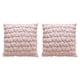 thumbnail image 1 of 2 fundas de almohada de felpa, cuadradas, para decoración del hogar, 45 x 45 cm Rosa, 1 of 9