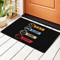 thumbnail image 1 of DouZhe Vintage Style Eat Sleep Game Repeat Rugs Doormat, Non-Slip Machine Washable Carpets Floor Door Mat , 36" x 24", 1 of 6