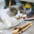 thumbnail image 3 of Carkira Catnip 4 Pieces Silver Vine Cat Chew Toys Cats Clean Teeth Chews for Stress Relief, 3 of 7