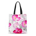 thumbnail image 1 of JSDART Sac en Toile Réutilisable Sac de Courses Floral Aquarelle Fleurs Couleurs Vives Botanique Moderne, 1 of 1