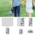 thumbnail image 5 of Floral Picnic Blankets Waterproof Foldable Picnic Blanket 80"x 60" Flower Picnic Mat 3-Layer Thicking Outdoor Picnic Blanket Sandproof Lightweight Beach Blanket with Strap Machine Washable, 5 of 6