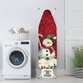 thumbnail image 3 of HELLHERO Ironing Board Cover, Standard Size Heavy Duty Padded Iron Board Covers for Table Top Soft Stain Resistant Covers Elastic Edges Sleeve Ironing Board Snowman, 3 of 5