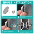 thumbnail image 5 of 20 pares de clips magnéticos resistentes para cortinas. Autoadhesivos, sin taladro, universales para tipo de cortinas., 5 of 5