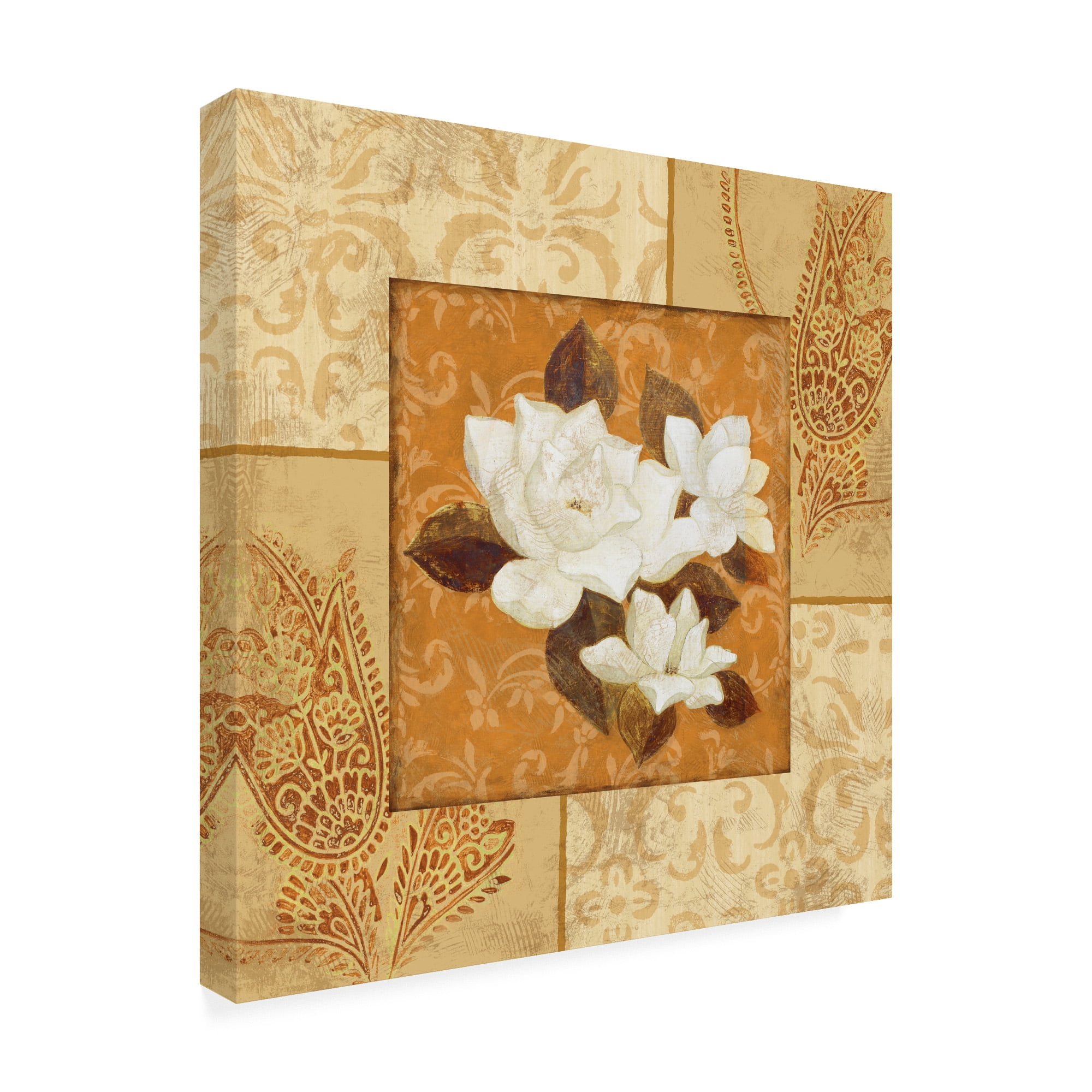 Trademark Fine Art 'Magnolia 1 Beige' Canvas Art by Pablo Esteban