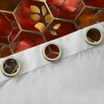 thumbnail image 4 of Manfei Chic Gold Leaf Blackout Curtains Set of 2 (52x84 Each),Modern Marble Aesthetic Window Curtains,Honeycomb Hexagon Print Curtains and Drapes For Adults,Luxury Bedroom Decor, 4 of 6