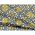 thumbnail image 4 of oneOone Rayon Gray Fabric Floral & Tiles Moroccan Sewing Craft Projects Fabric Prints By Yard 56 Inch Wide, 4 of 5