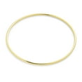 thumbnail image 2 of Bling Jewelry Womens Simple Thin Stacking Bangle Bracelet, Smooth 18K Yellow Gold Plated, 2MM Round, 2 of 4