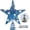 Blue, variant on Christmas Tree Topper Star, Pink Glitter Tree Toppers with Lighted, 20 LED Light Up Tree Toppers, Battery Powered, Christmas Treetop for Christmas Tree New Year Decoration(Pink,10 inch)
