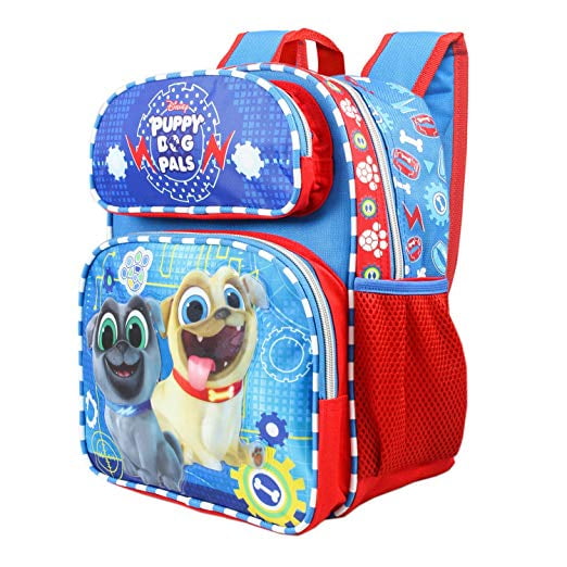 Disney Small Backpack Disney Puppy Dog Pals Blue 12" Bag 002596