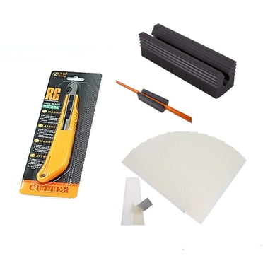 A99 Golf Grip Tool Set Kits for Regripping Golf Clubs (1pc Regrip K-Tool Stainless Steel Cutting Knife + 15pcs Pre-Cut Regrip Tapes + 1pc Rubber Vice Clamp)