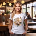 thumbnail image 2 of Floral Shirt, Shirt with Flower, Tee Shirt with Antique Flower, 2 of 18