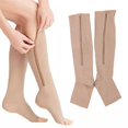 thumbnail image 3 of Seniors Premium Compression Zipper Open/Closed Toe Socks, 3 of 8