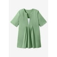 thumbnail image 5 of Woman Within Plus Size 7-Day Layer-Look Elbow-Sleeve Tee, 5 of 5