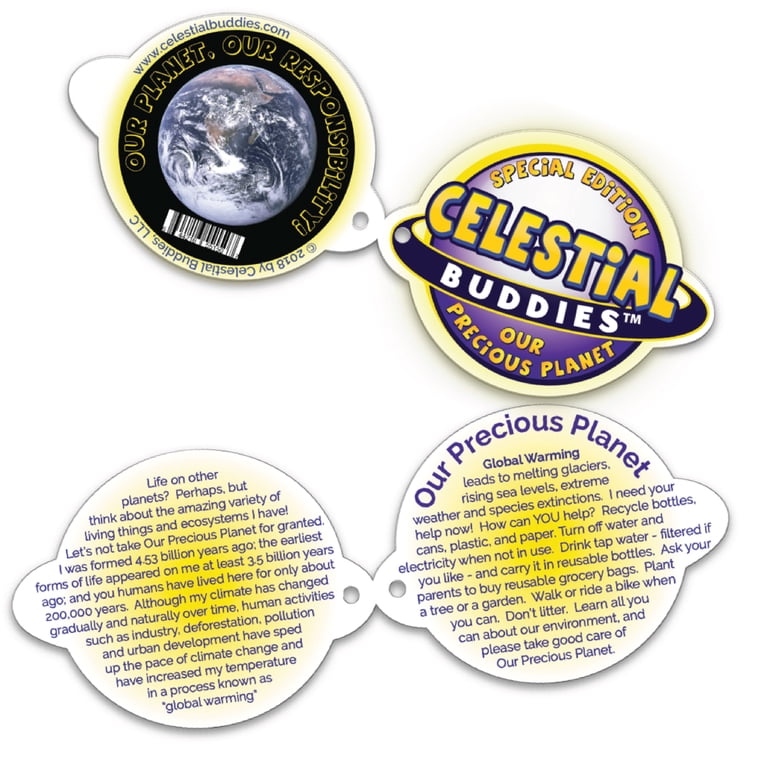 Celestial Buddies Space Plush Bundle - AstroBuddy Astronaut & Earth Planet Toy, Educational Solar System
