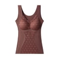 thumbnail image 5 of Women Bottoming Vest with Chest Pads Seamless Sleeveless Thick German Velvet Thermal Base Layer Keep Warm Stretchy V Neck Lace Camisole Winter Basic Top, 5 of 8