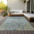 thumbnail image 6 of Addison Rugs Chantille Indoor/Outdoor Transitional Floral Gray Washable Rectangle Rug, 10' x 14', 6 of 6