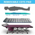 thumbnail image 5 of NAIZEA Folding Camping Cots for Adults, Folding Cot Bed Camping Bed Camp Cot Portable Military Cot, Heavy Duty Wide Sleeping Cots with Carry Bag, 5 of 8