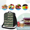 thumbnail image 4 of Defioc Jungle Green Camo USA Flag Print Lunch Box for Men & Women, Insulated Lunch Bag Thickened Thermal Leakproof Lunch Tote Bag for Adult Office Travel Picnic, 4 of 8