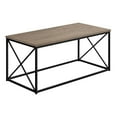 thumbnail image 1 of Monarch Specialties Coffee Table, Accent, Cocktail, Rectangular, Living Room, 40"l, Metal, Laminate, Brown, Black, Contemporary, Modern, 1 of 4