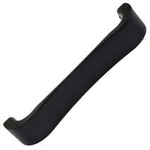 4-1/2 in. Center Smooth Curved Flat Cabinet Pull Handles, Matte Black
