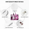 thumbnail image 5 of Kdxio Skull White Horse File Tote Document Bag Business Briefcase Bag Document Organizer Tote Briefcase for Letter A4 Files Business Teacher Office Bag, 5 of 8