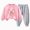 Z225-Pink, variant on NOLDARES Girls Clothes 2 Piece Outfit Long Sleeve Top   Bow Cargo Pants Girls Fall And Winter Outfits(Z225-Yellow)