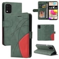 thumbnail image 1 of Case for LG K42/K52/K62 Leather Wallet Book Flip Folio Stand View Cover - Green, 1 of 5
