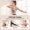 thumbnail image 3 of Silicone Resistance Bands, Exercise Loops With Secure Grip Handles, for Strength Training and Yoga, Pink, 3 of 8