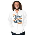 thumbnail image 4 of Gone Fishing Hunting Season Funny Dad Men's Big & Tall Graphic Zip Up Hoodie Brisco Brands 2X, 4 of 5
