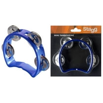 Stagg 4-Jingle Cutaway Tambourine Blue