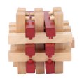thumbnail image 2 of Rompecabezas de madera con bloqueo, peso ligero, portátil, ejercicio de pensamiento, promoción de inteligencia, rompecabezas, juguete entrelazado, 2 of 14