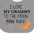 thumbnail image 4 of Inktastic I Love My Grammy to the Moon and Back Boys or Girls Baby Bib, 4 of 4