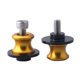 thumbnail image 1 of Paquete de 2 tornillos deslizadores de carretes de motocicleta M8 CNC para soporte de brazo oscilante dorado, 1 of 9