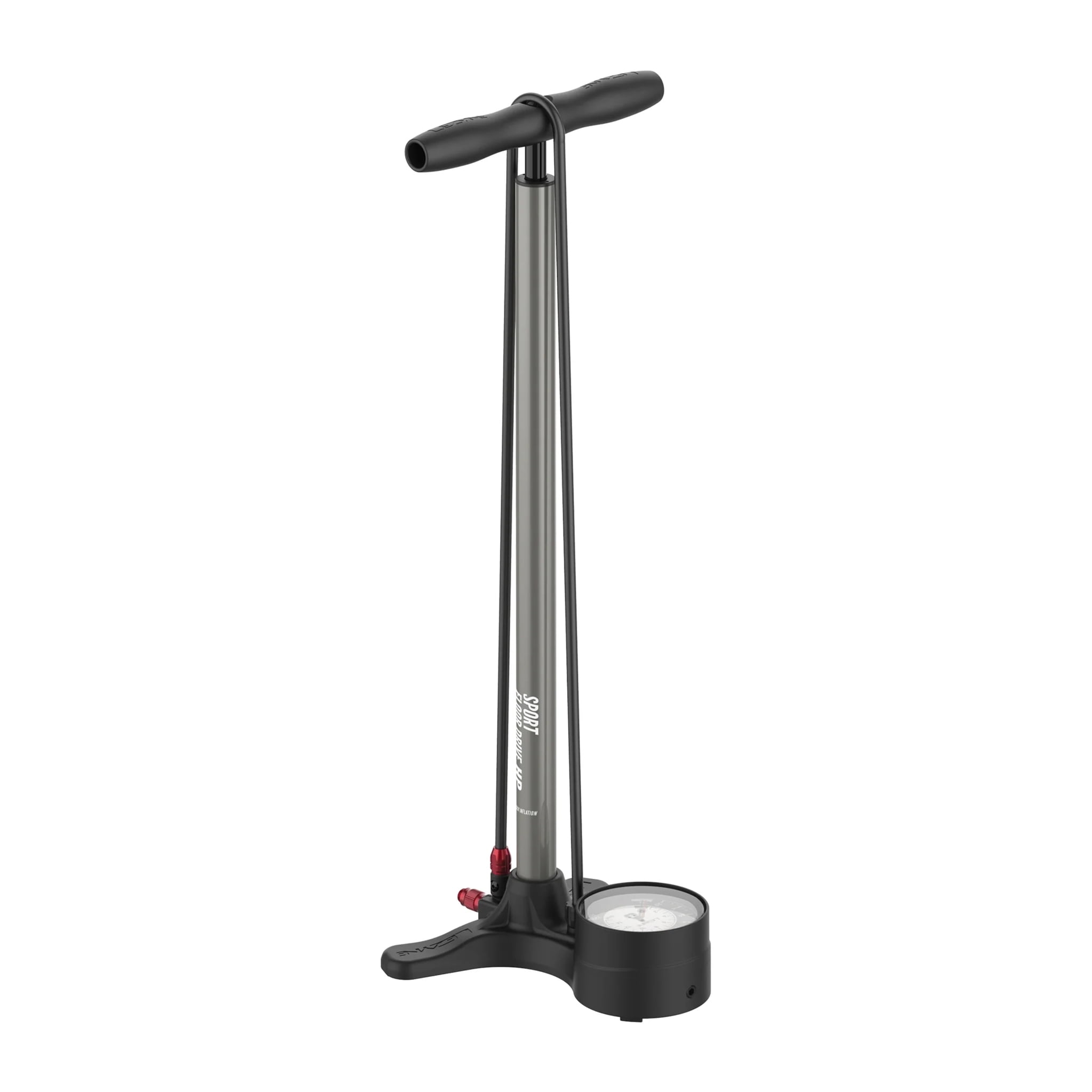 Lezyne Alloy Floor Drive Tall PV/SV 220psi Silver CNC Machined