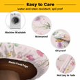 thumbnail image 3 of Elastic Fitted Round Tablecloth, Pink Spring Floral Waterproof Stretch Table Cover for 55"-60" Tables, Flowers Botanical Elegant Pastoral Washable Outdoor Tablecloths for Patio, Picnic, Camping, 3 of 9