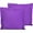Purple, variant on Flxxie 2 Pack Microfiber Euro Pillow Shams, Ultra Soft European Throw Pillow Covers, Decorative Square Pillow Cases, 26" x 26", Purple