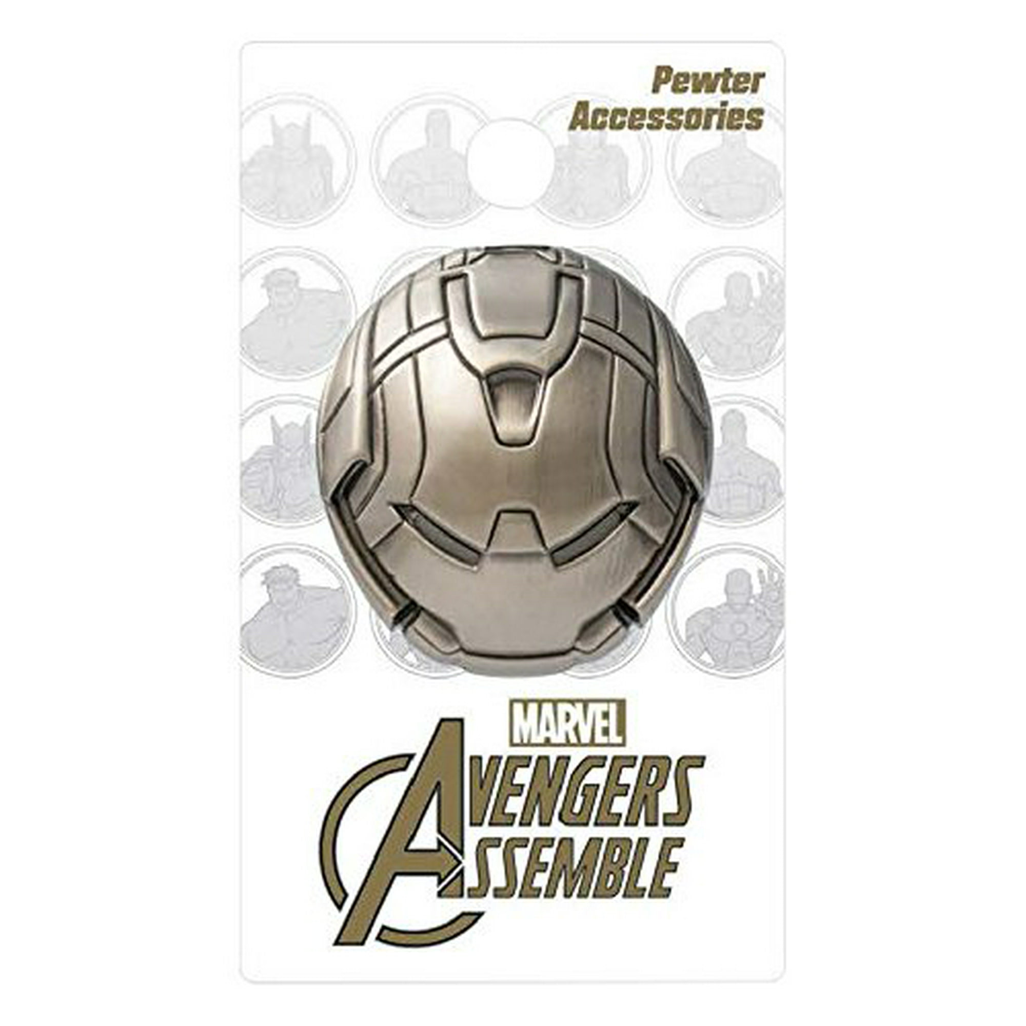 Marvel Iron Man Hulkbuster Head Deluxe Pewter Lapel Pin - Highly Detailed Collectible Gift