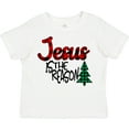 thumbnail image 3 of Inktastic Christmas Jesus is the Reason with Green Plaid Tree Boys or Girls Toddler T-Shirt, 3 of 5