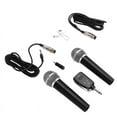 thumbnail image 1 of Microphone Dynamic Handheld Microphones Karaoke Mic with Receiver for Wedding Club, 1 of 7