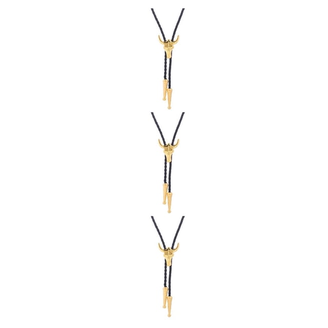 Corbatas doradas para hombre Minnieouse Bolo Accesorio Collar regalo perfecto con cuerno en bolsas Paquete Type1 NO1