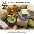 thumbnail image 3 of 24 Pcs Étiquettes Décoratives pour Bougies, Boîtes de Rangement Vides, Boîtes Rondes pour Bougies, 3 of 5
