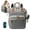 gray, variant on Diaper Bag Backpack, Waterproof with Pacifier Case for Stroller Baby Bag Gray