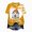 R226-Yellow, variant on NOLDARES Halloween Shirts for Women Novelty Ghost Graphic Print Casual Short Sleeve Fall Tee Tops,Hot Pink,L